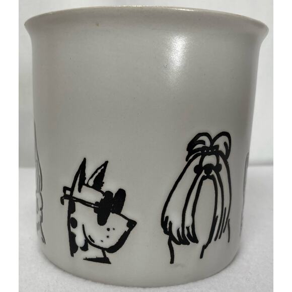 NWT Boston Warehouse Trading 18 oz Mug Dogs White - Picture 2 of 8